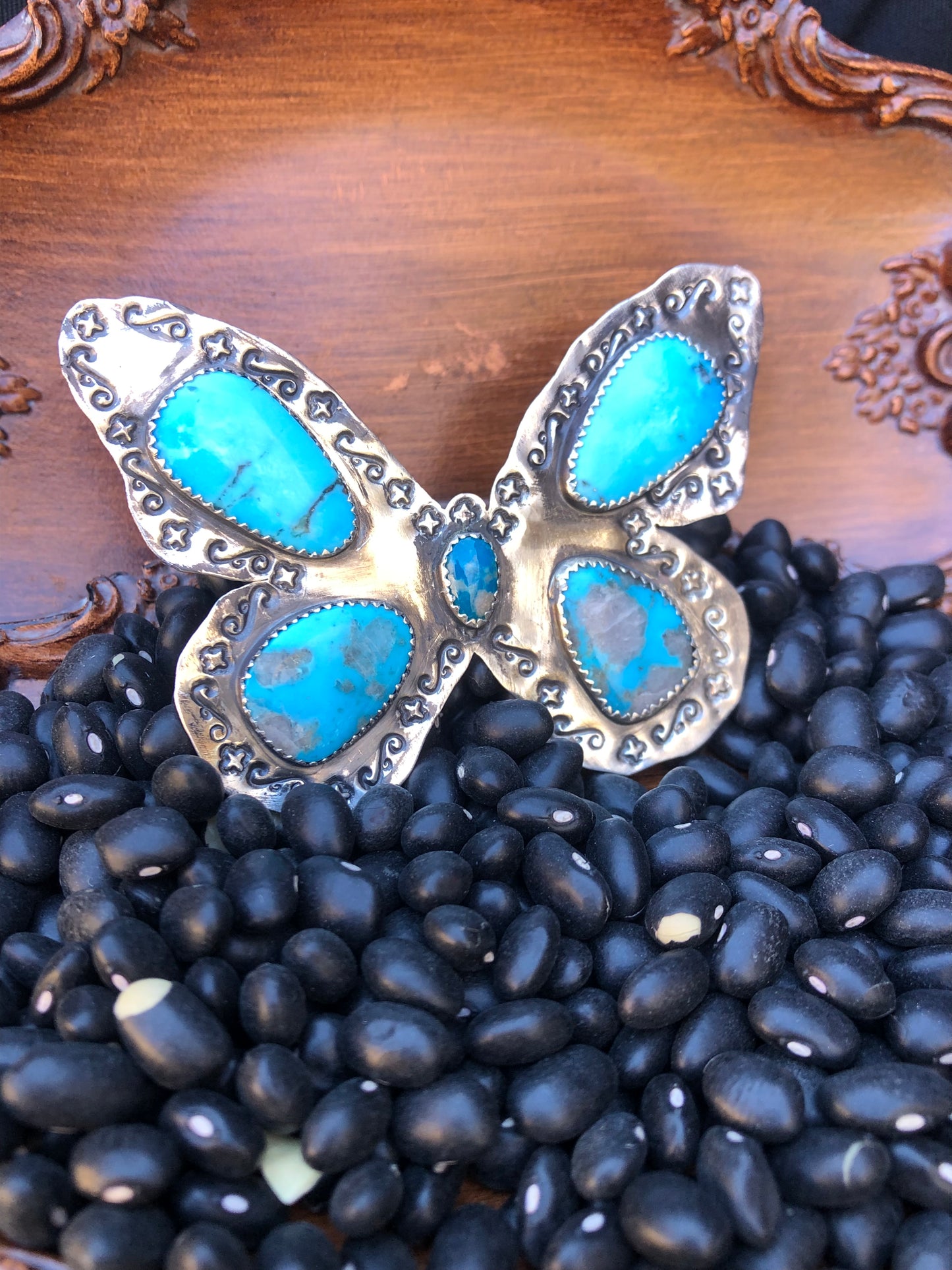 Blue Bird Mariposa Ring