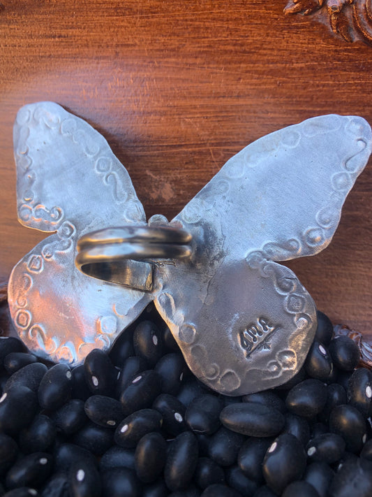 Blue Bird Mariposa Ring