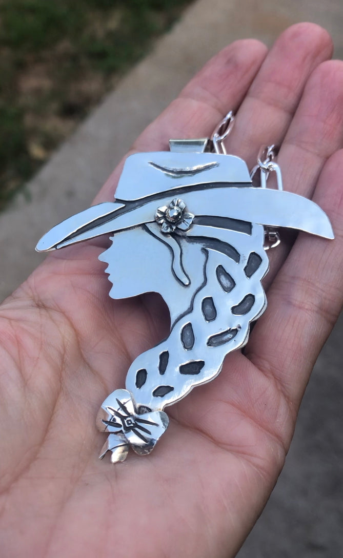 This Cowgirl’s Hat-Signature Pendant #1