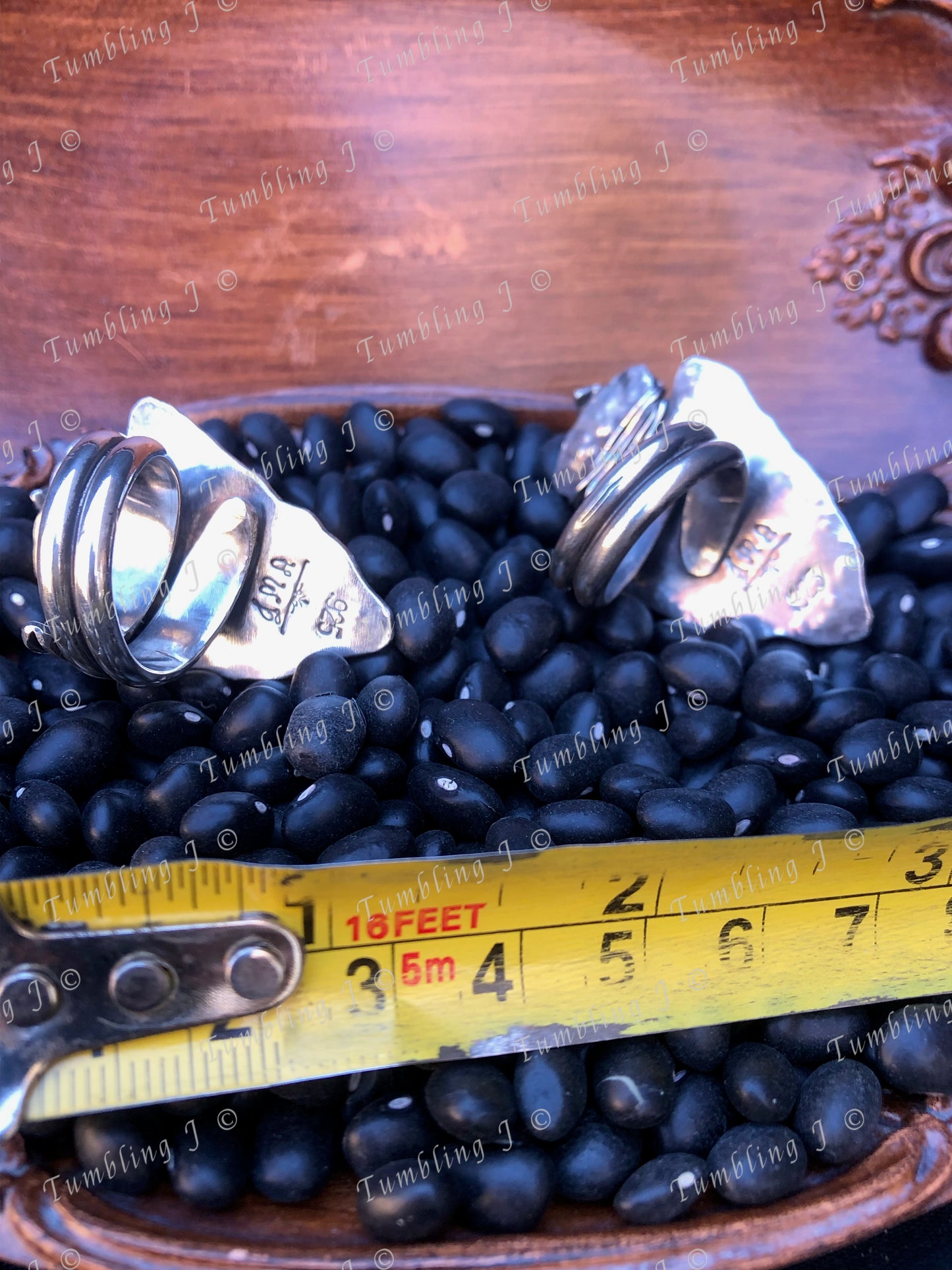 Floral Arrowhead Ring/Scarf slide