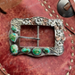 Sonoran Mountain floral belt buckle