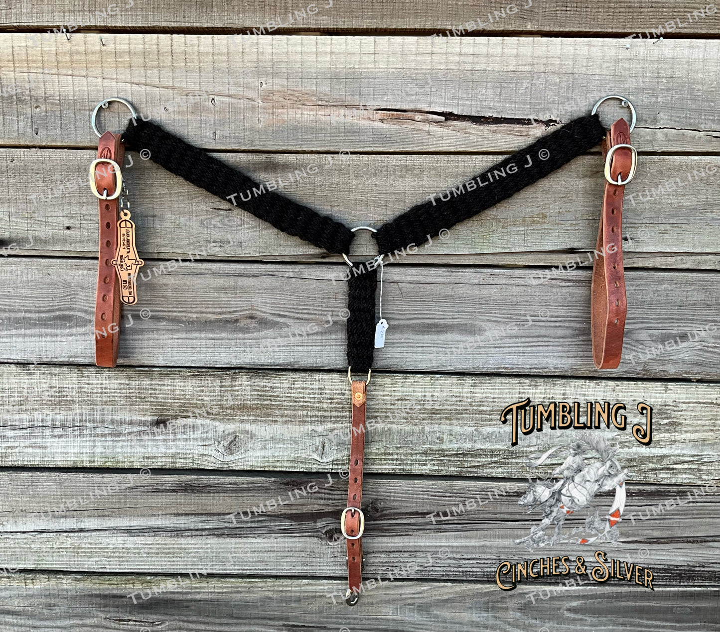 32” RCH Breast Collar-Black Alpaca