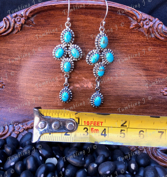 Kingman Oval Drop Chandelier Earrings