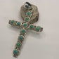 Kingman Turquoise Cross Pendant