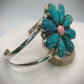 Kingman/Pink Conch Floral Cuff